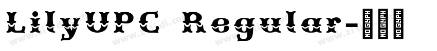 LilyUPC Regular字体转换